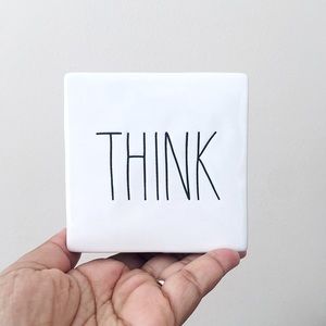 Rae Dunn Think, Evolve Motivational Desk Plaque